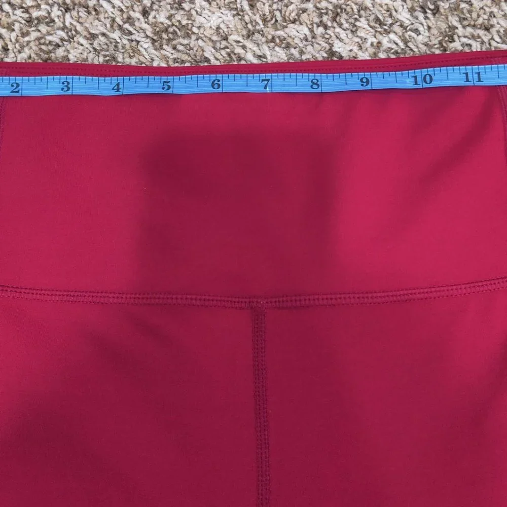 Zyia Active Merlot Pocket Reflective Light n Luxe 7/8 High Rise leggings, sz 6-8 - Picture 9 of 9